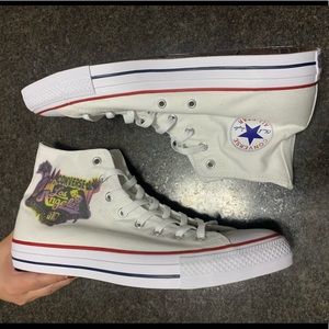 Converse White Canvas LA Los Angeles Pink Yellow Hollywood
